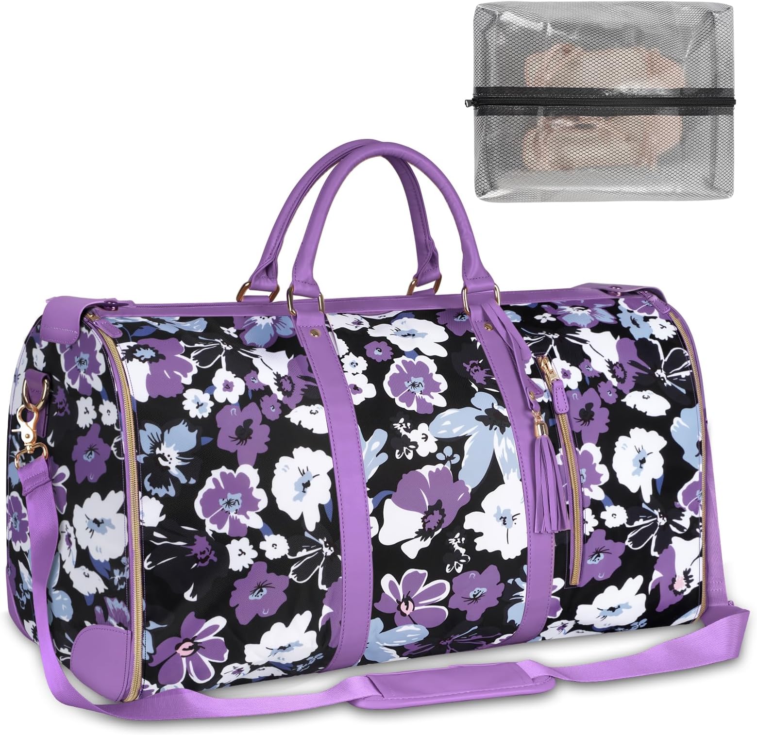 Carry On Garment Bag for Women, Convertible Garment Bag for Travel