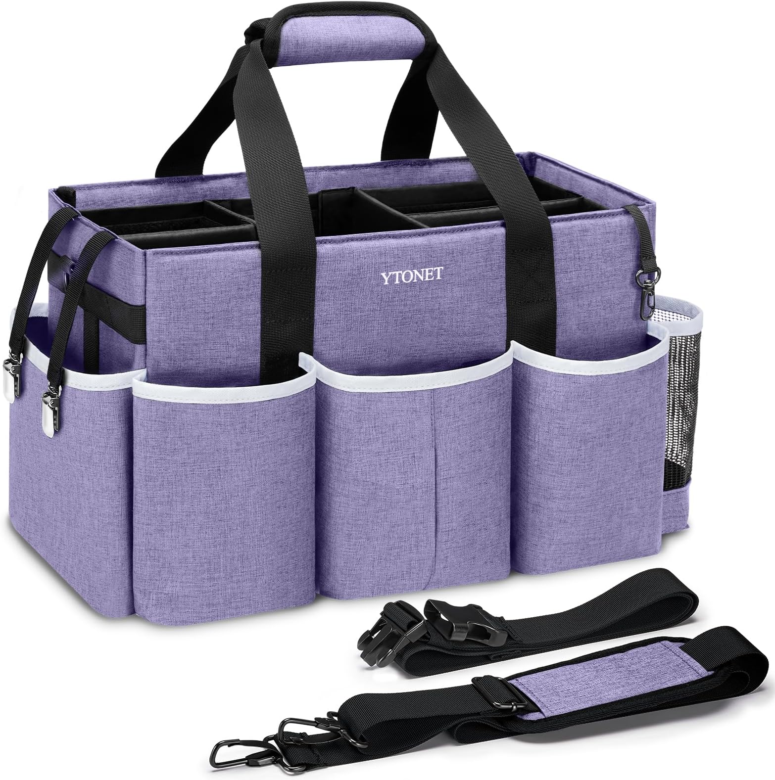 Cleaning Caddy, Wearable Cleaning Supplies Organizer with 4 Dividers |