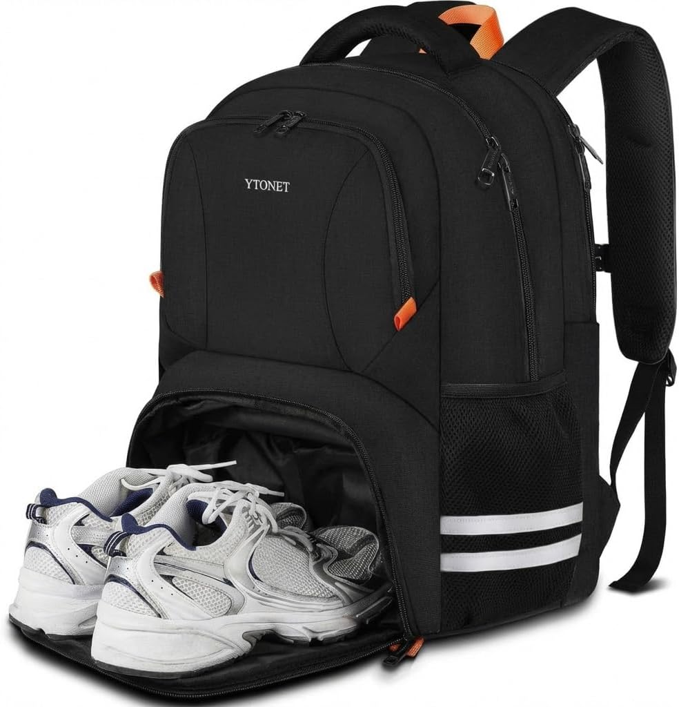 Gym Backpack for Men Women, Travel Sports Bag with Shoe Compartment