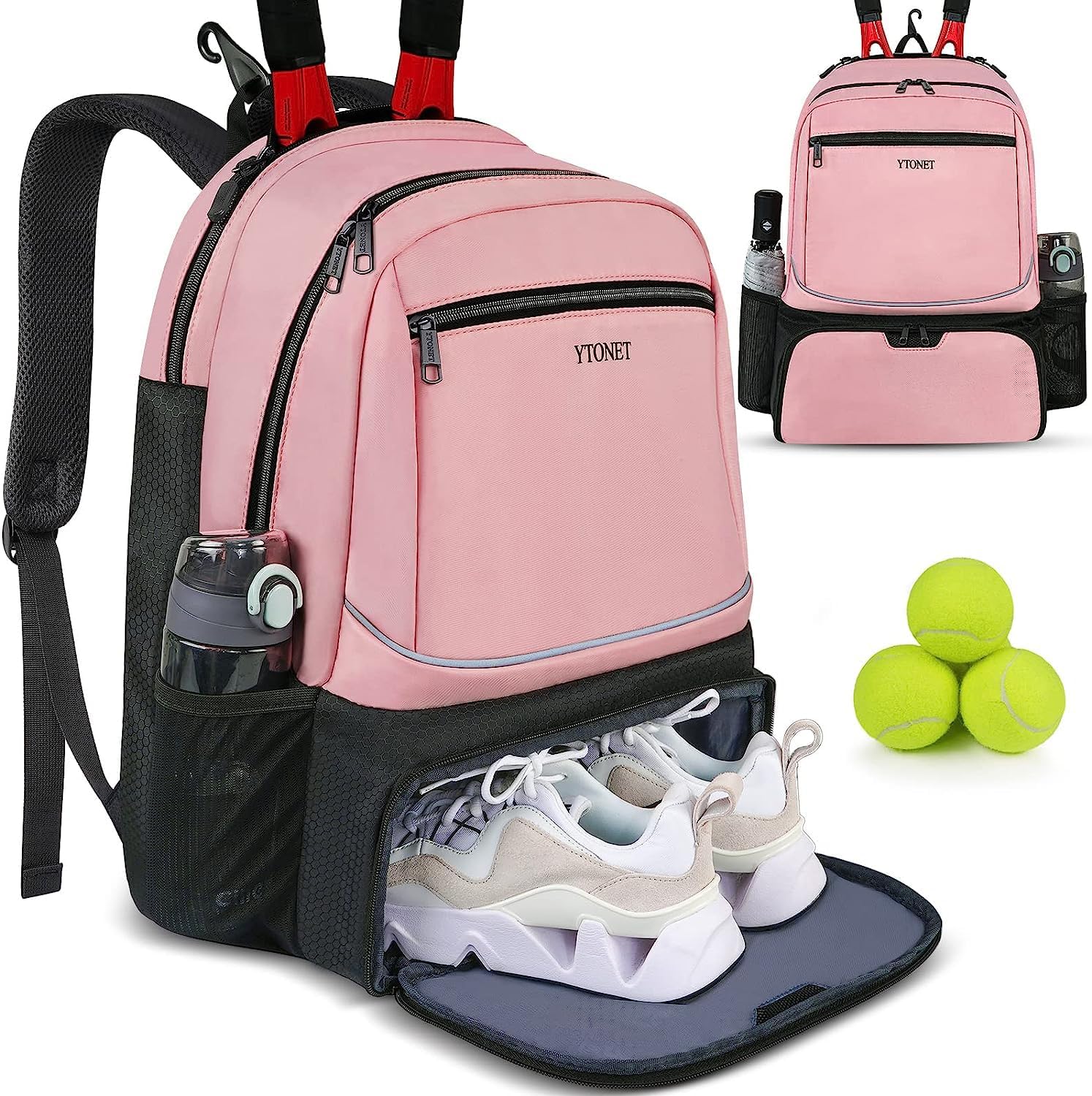Tennis Bag Tennis Backpack for Women Men 2 Rackets